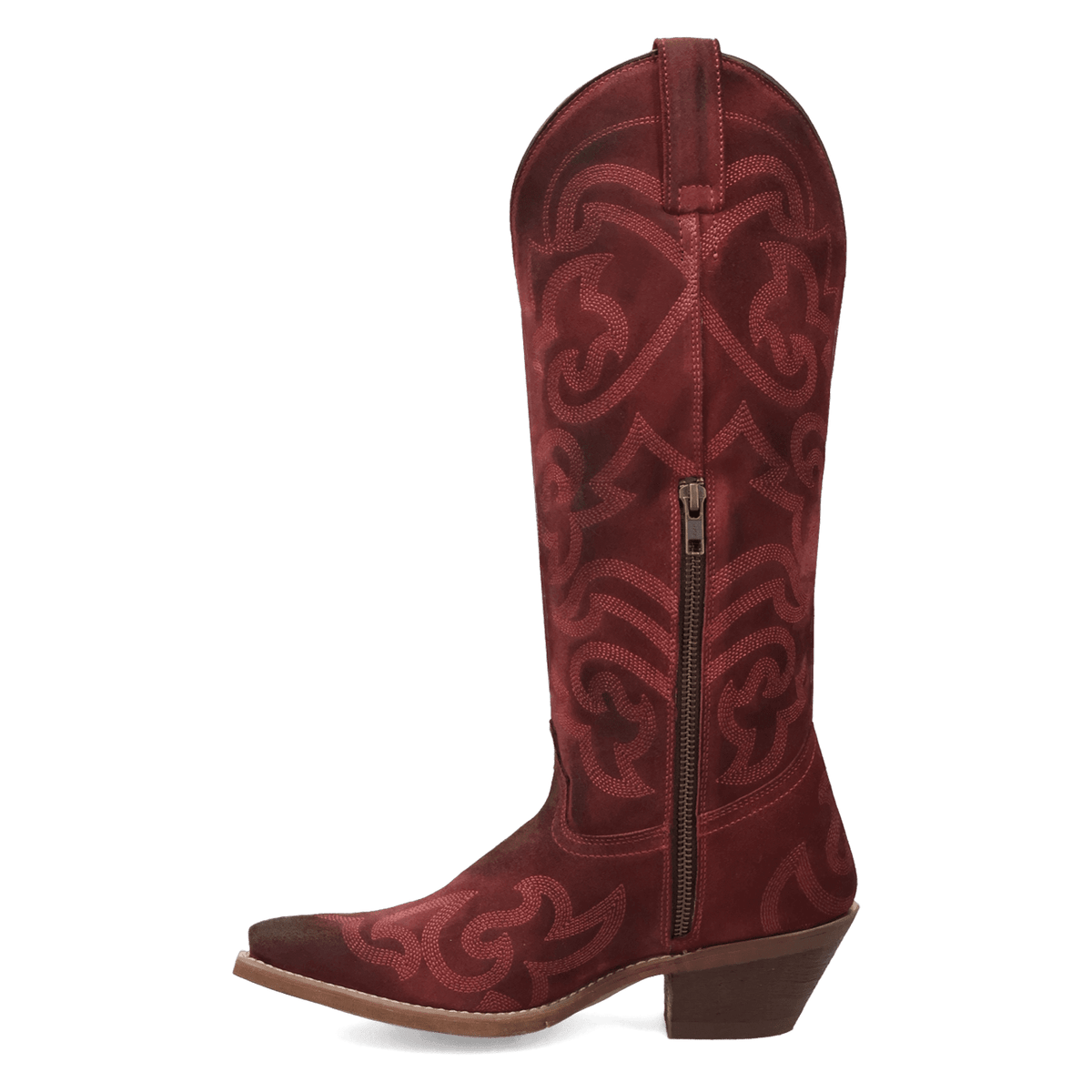 sierra rose suede boot 135 degree outside angle