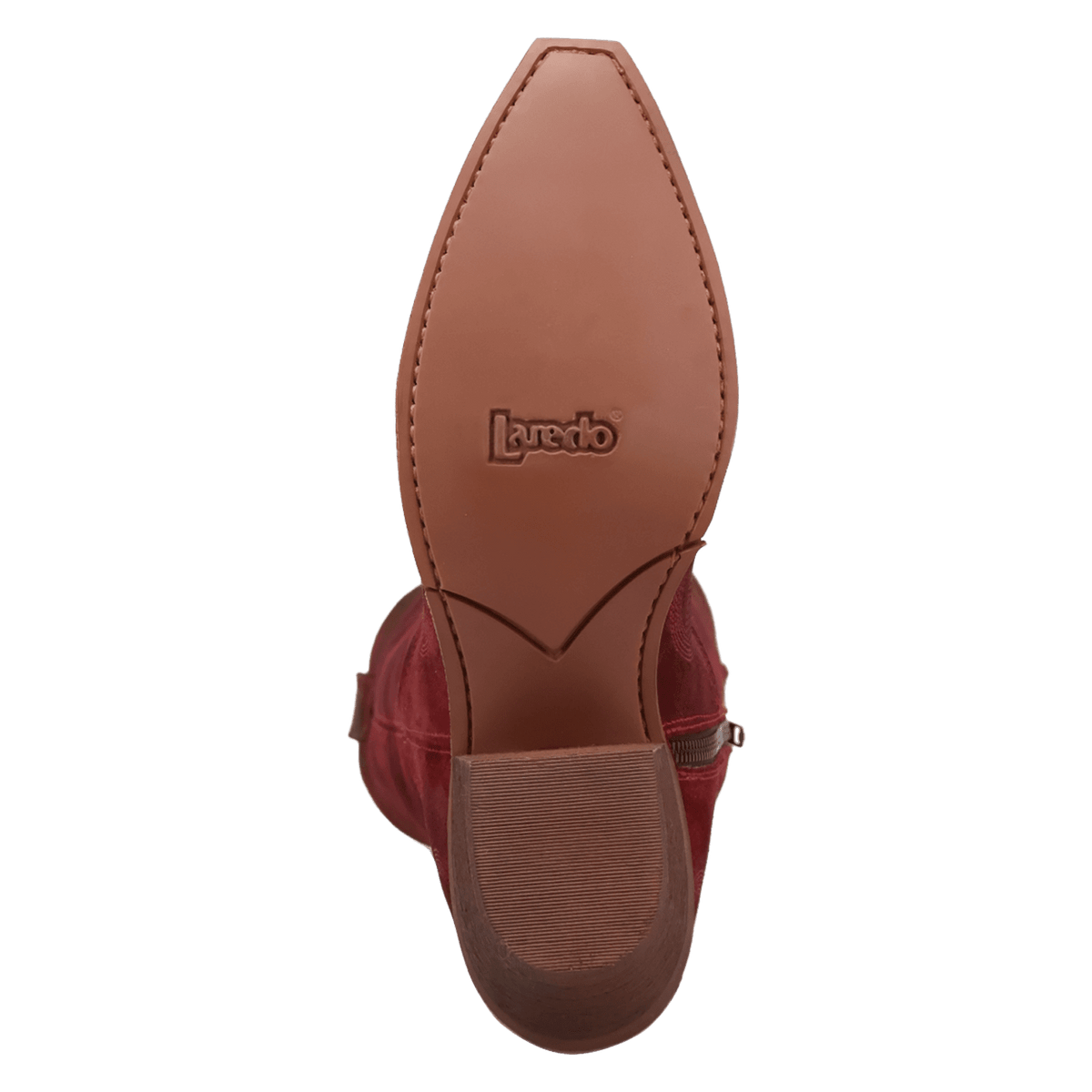 sierra rose suede boot outsole angle