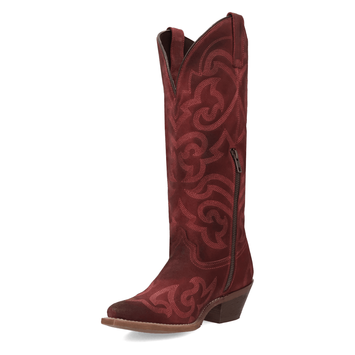 sierra rose suede boot 225 degree angle