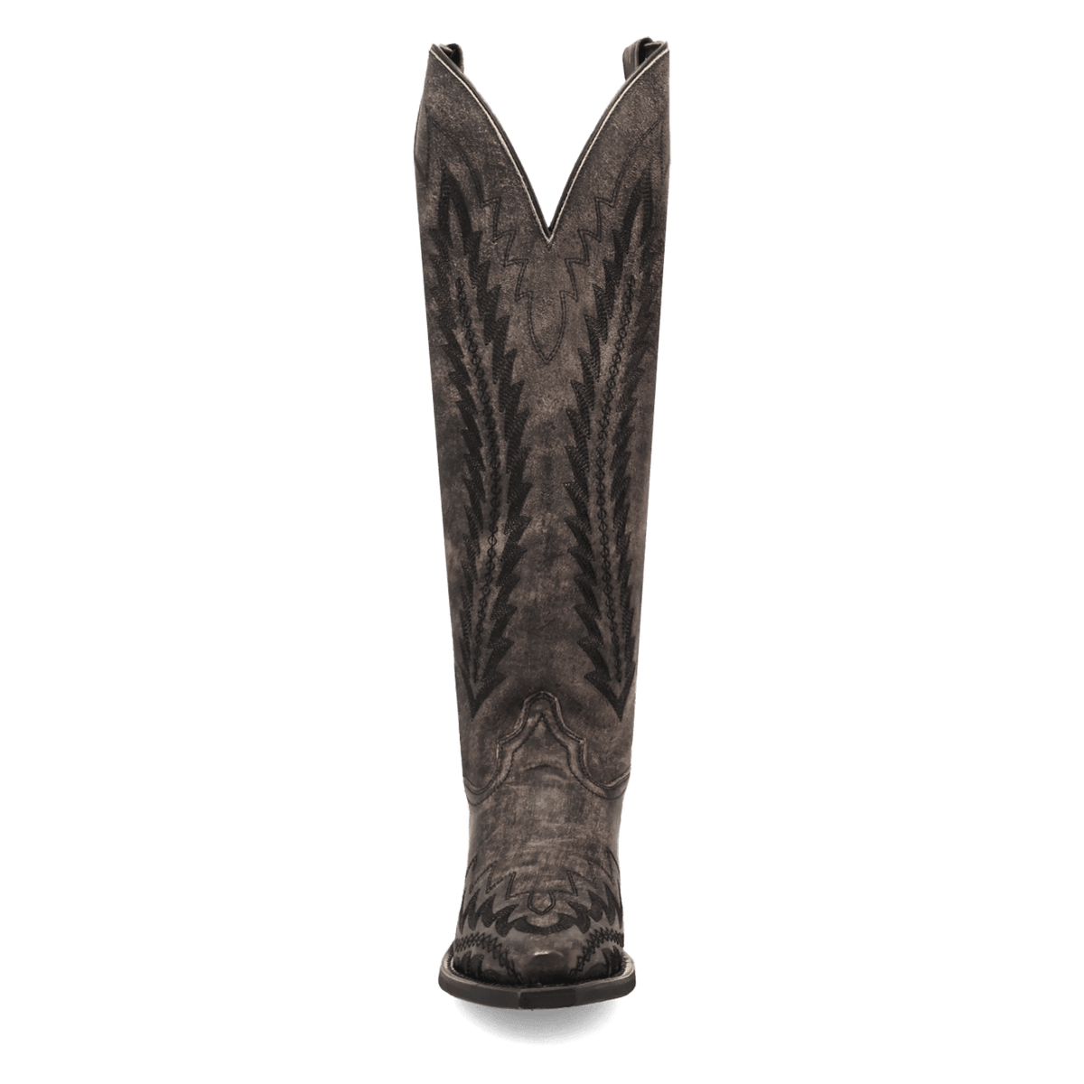 roxelle wide calf leather boot front angle