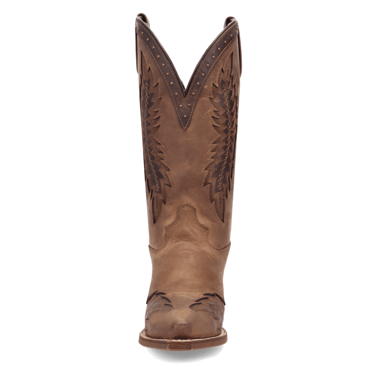 coyote creek wide calf leather boot front angle