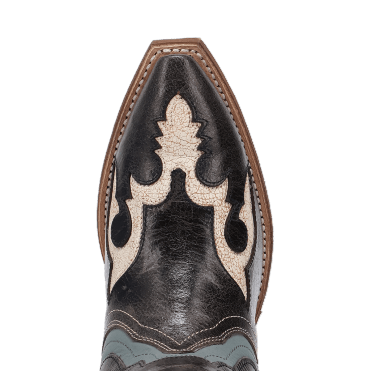 honky-tonk halo leather boot toe angle