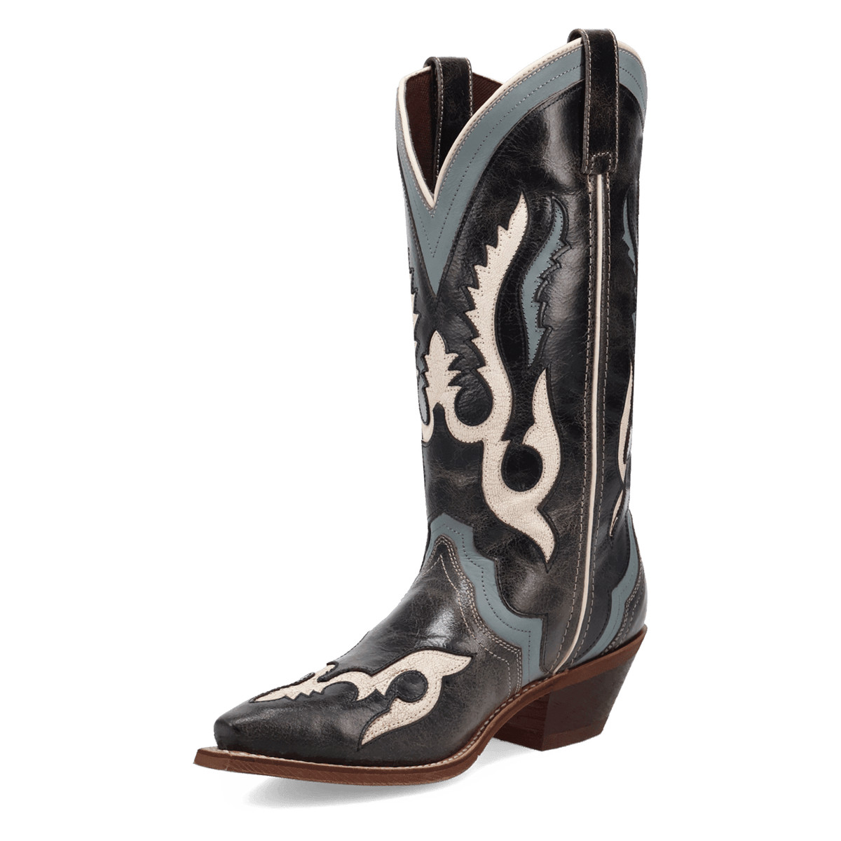 honky-tonk halo leather boot 225 degree angle