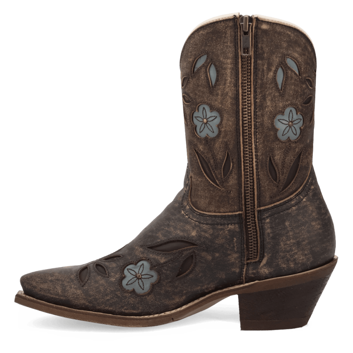 wild petal leather bootie 135 degree outside angle