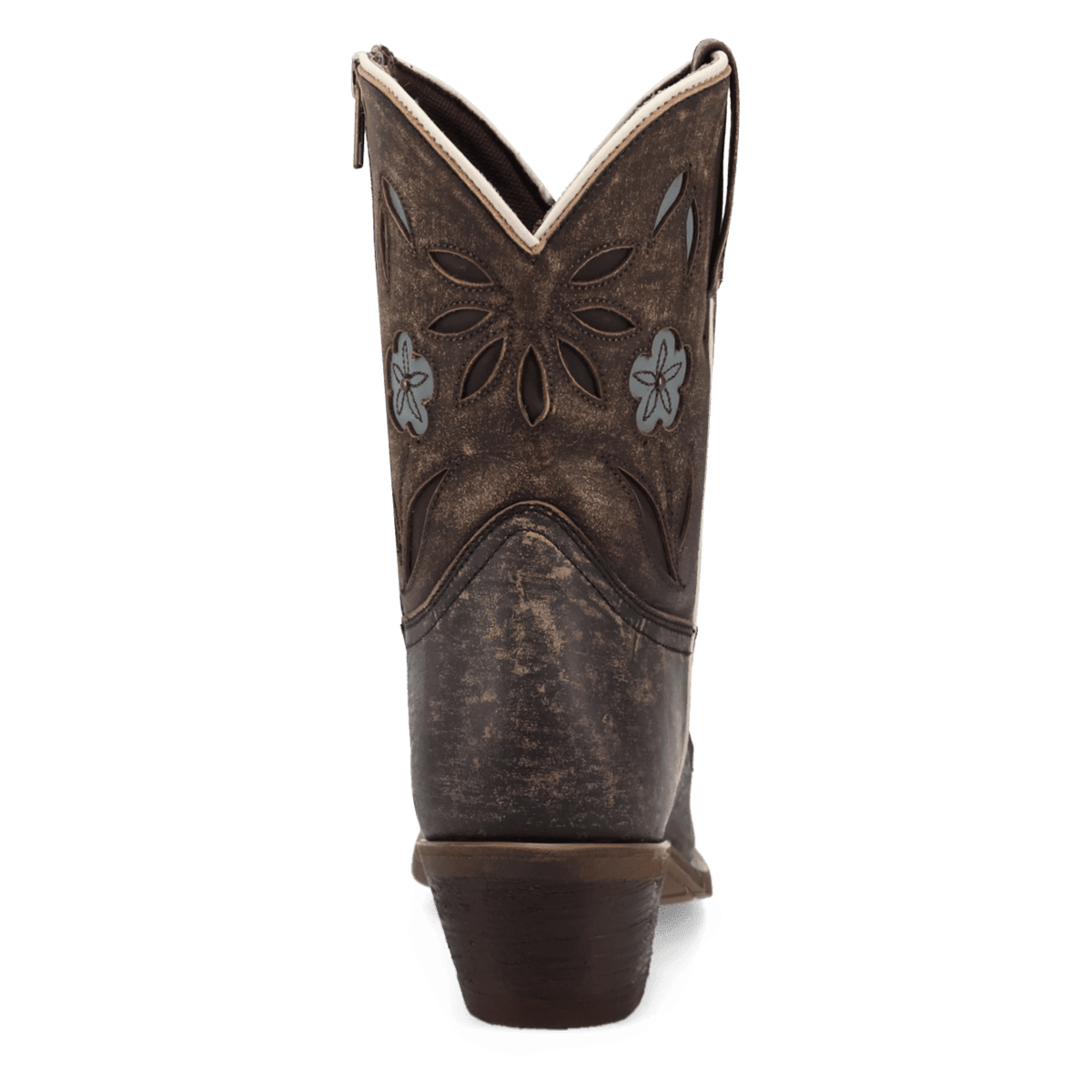 wild petal leather bootie 180 degree back angle