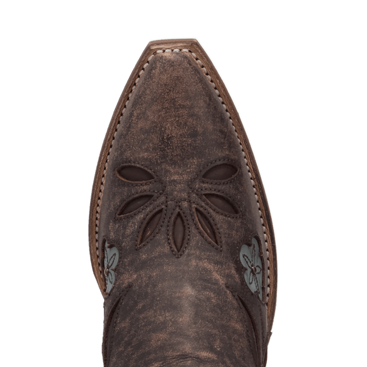 wild petal leather bootie toe angle