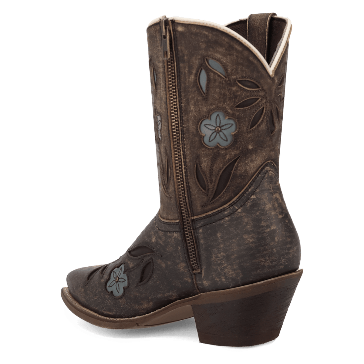 wild petal leather bootie 270 degree angle