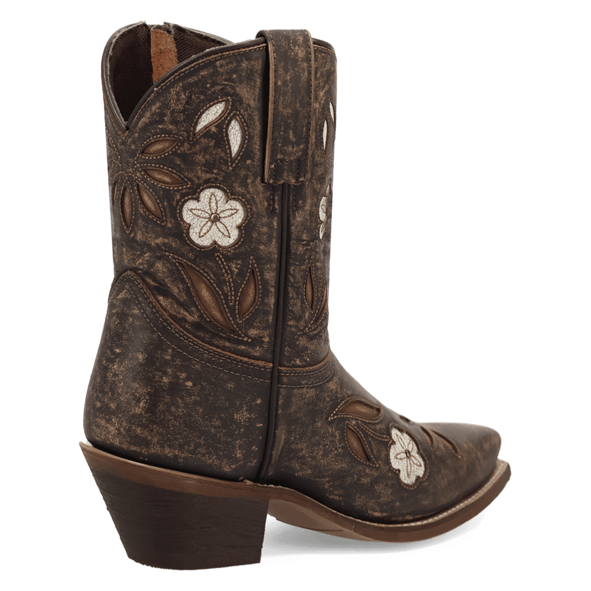 wild petal leather bootie 315 degree angle