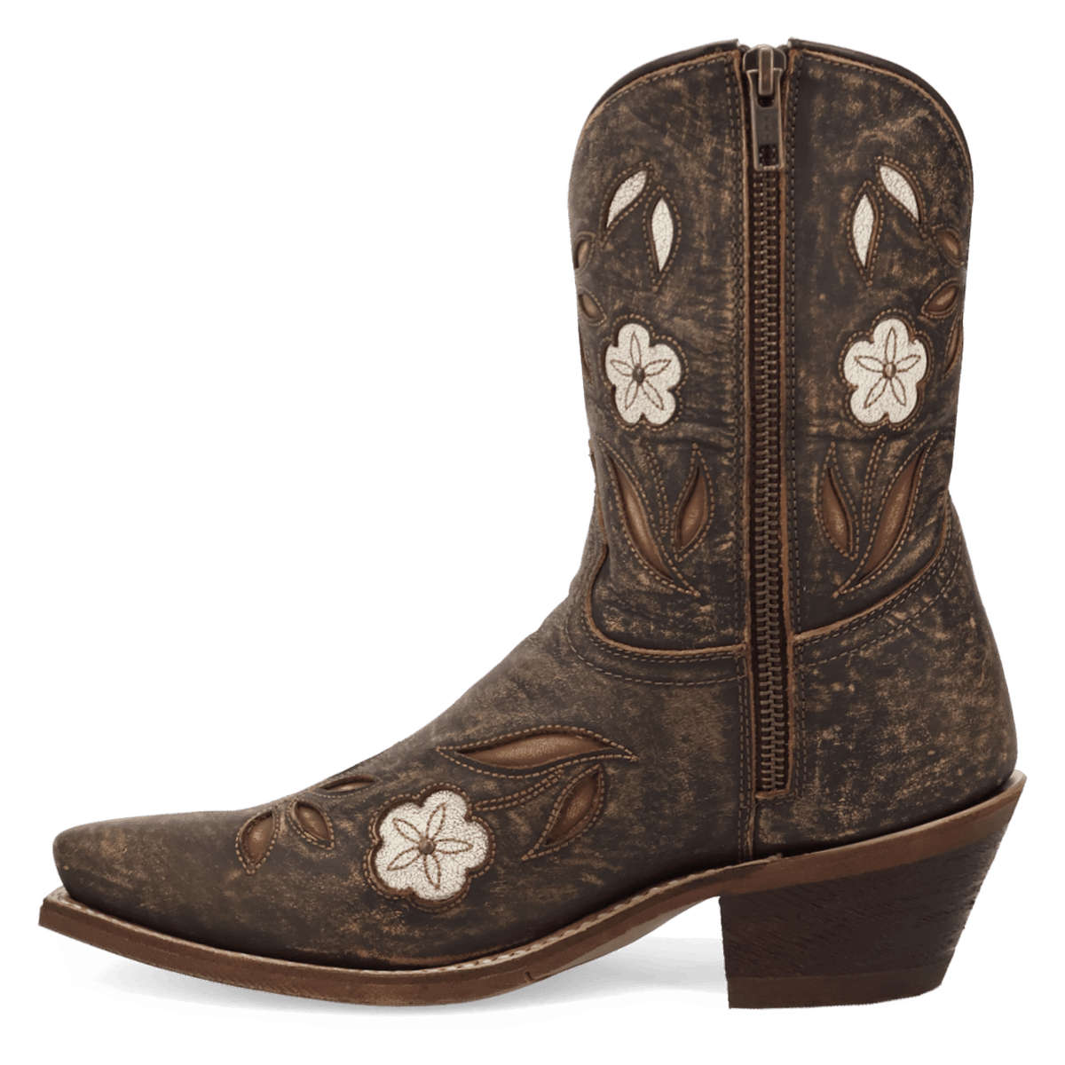 wild petal leather bootie 135 degree outside angle