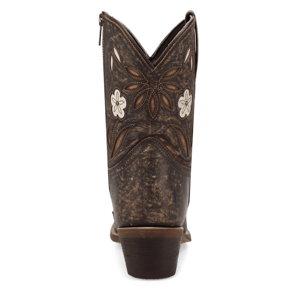 wild petal leather bootie 180 degree back angle