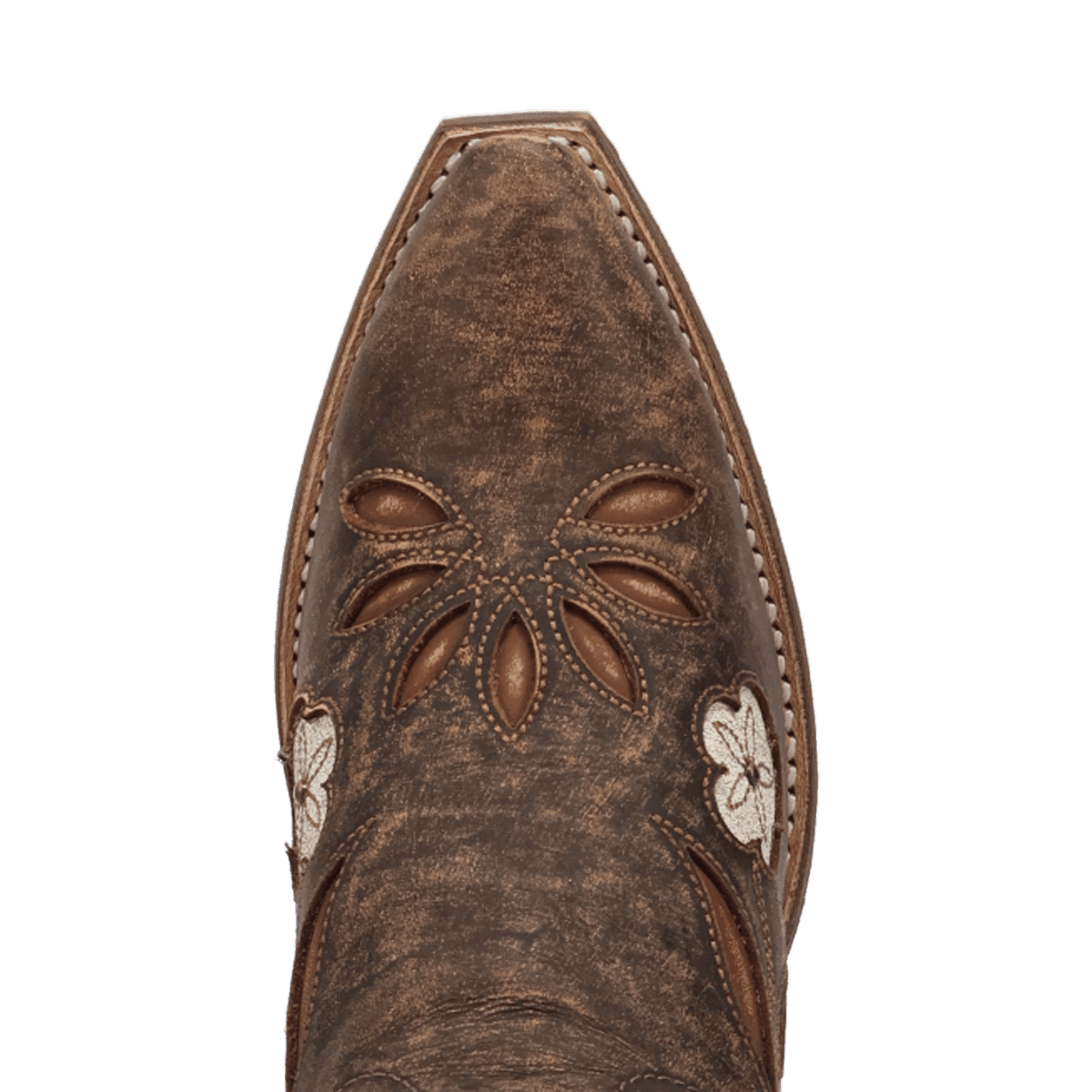 wild petal leather bootie toe angle