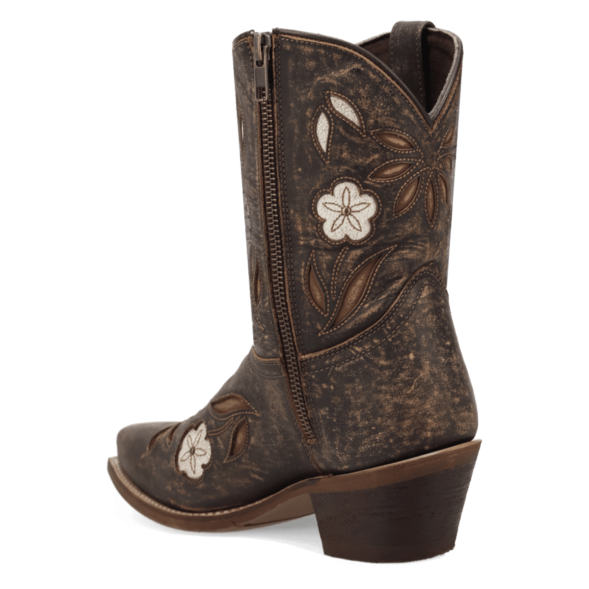 wild petal leather bootie 270 degree angle