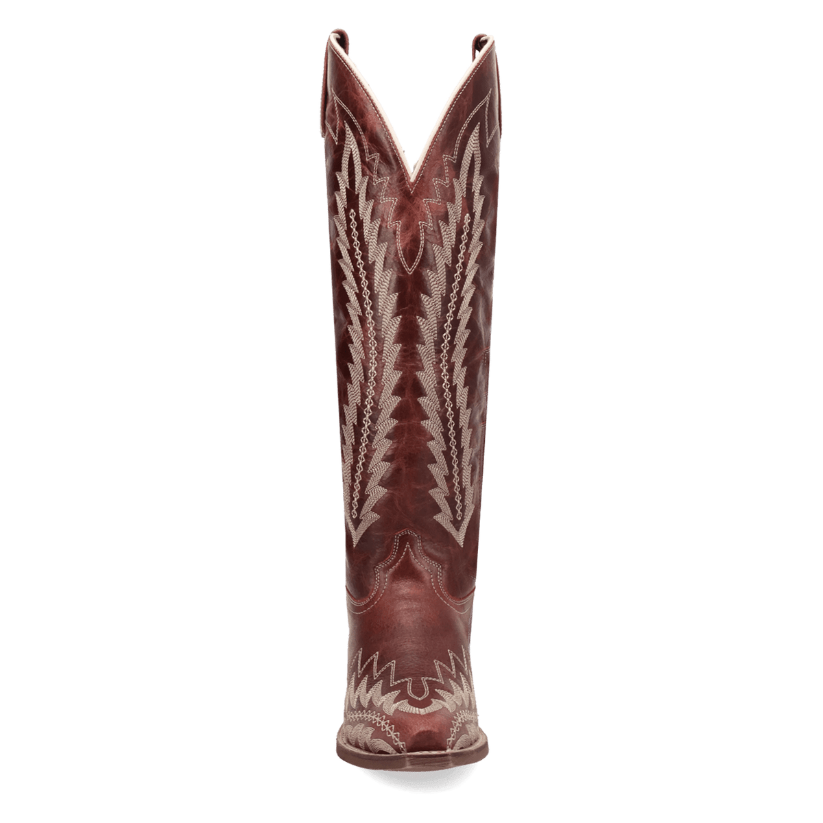 roxelle wide calf leather boot front angle