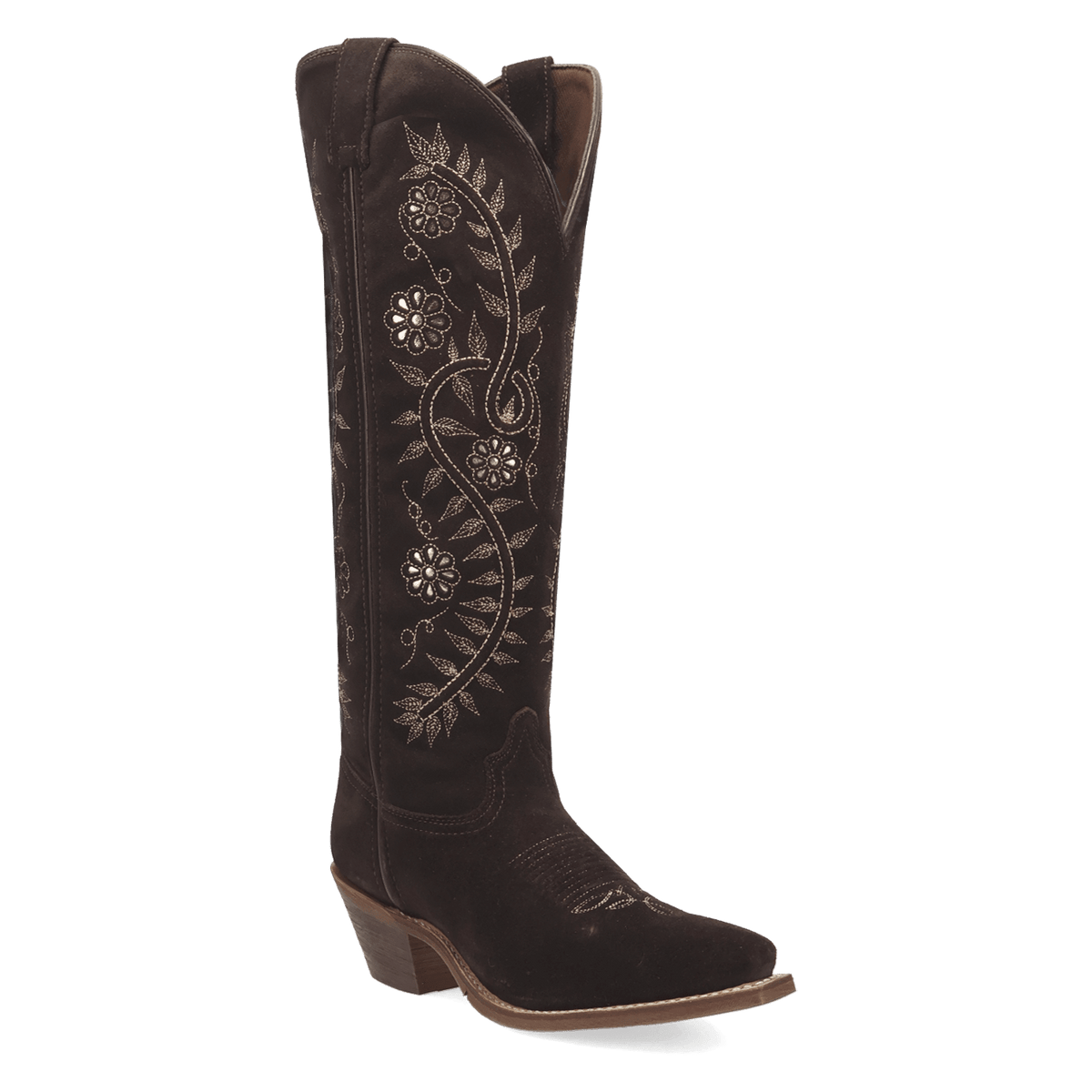 solara suede leather boot 45 degree angle