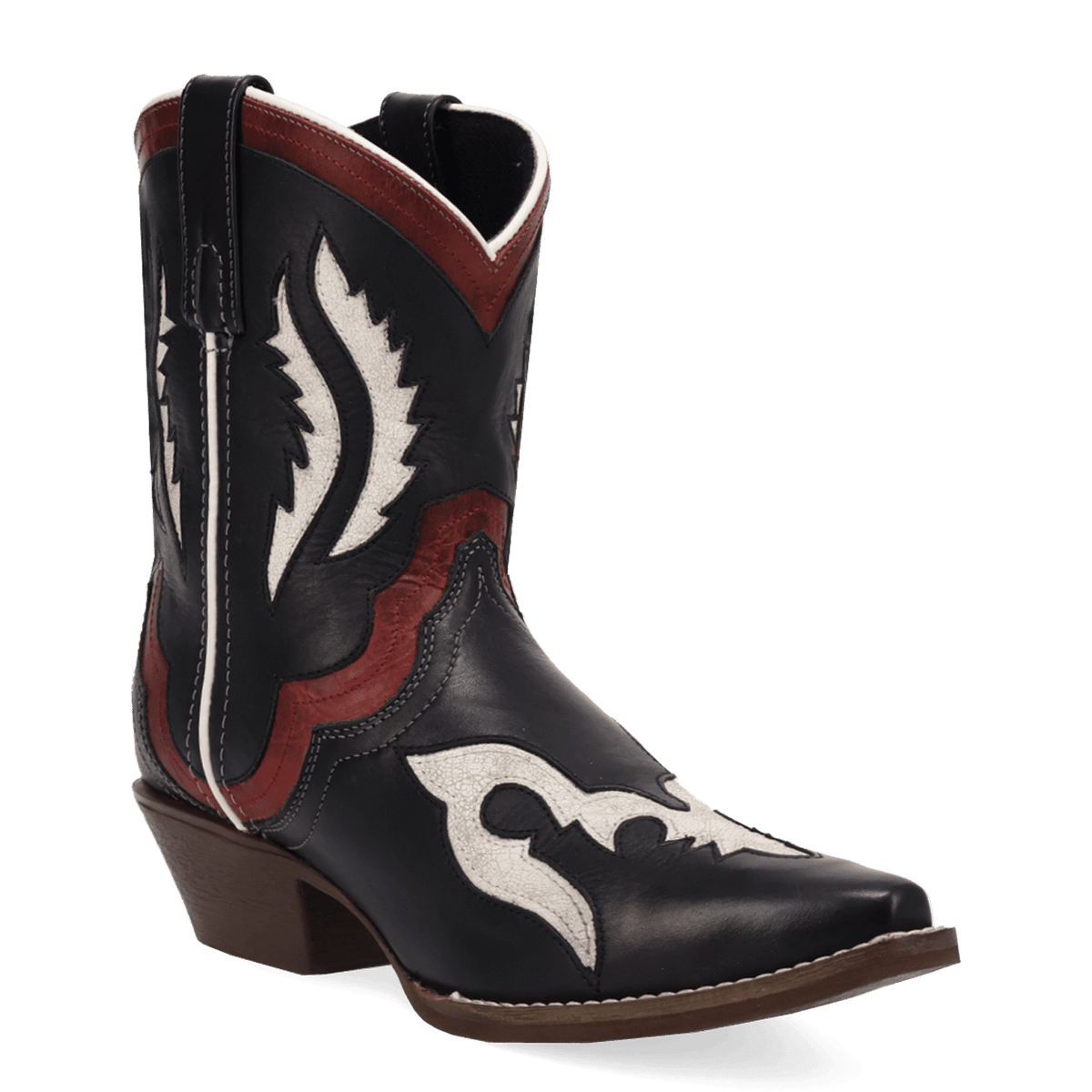 wrenly leather bootie 45 degree angle