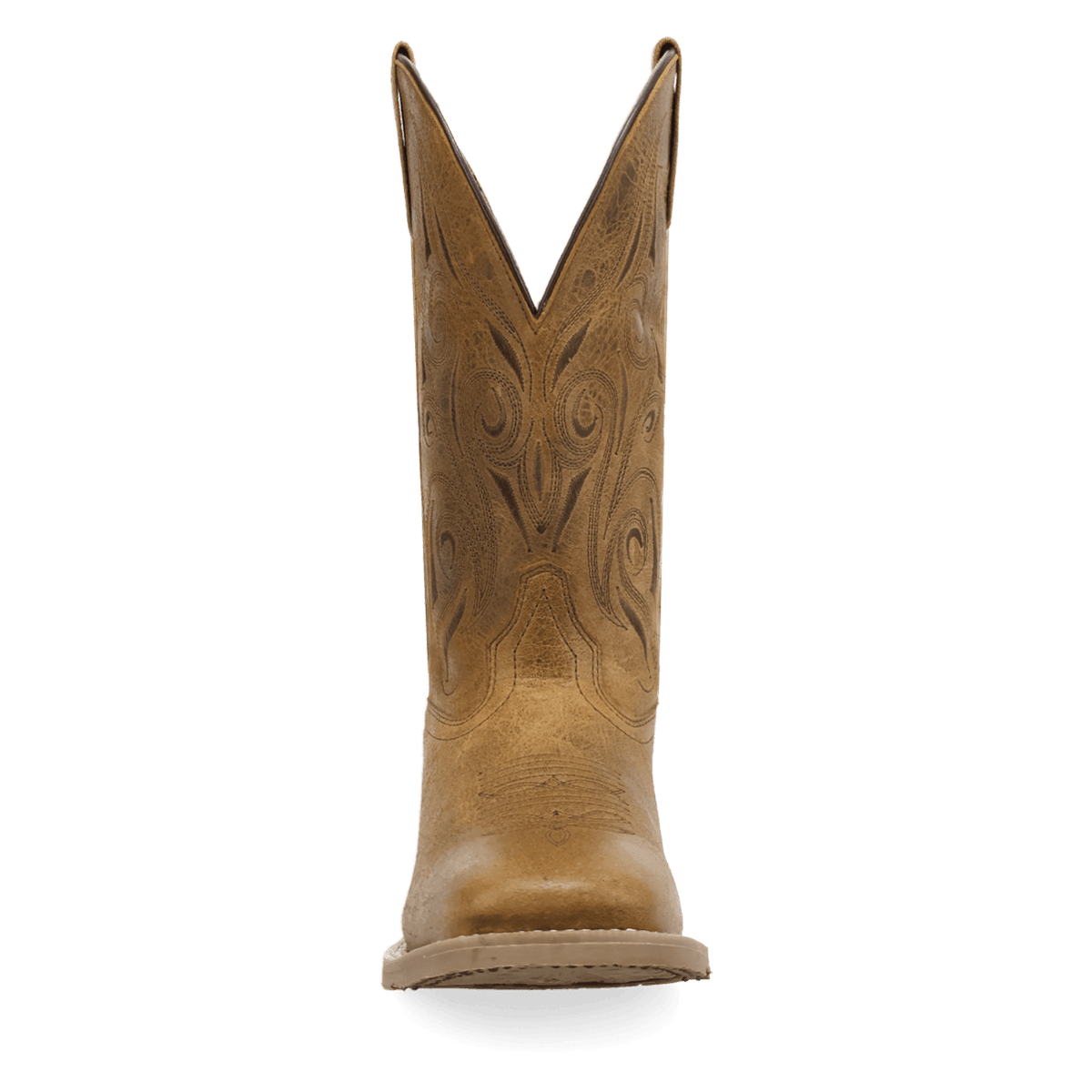 emberlynn leather boot front angle