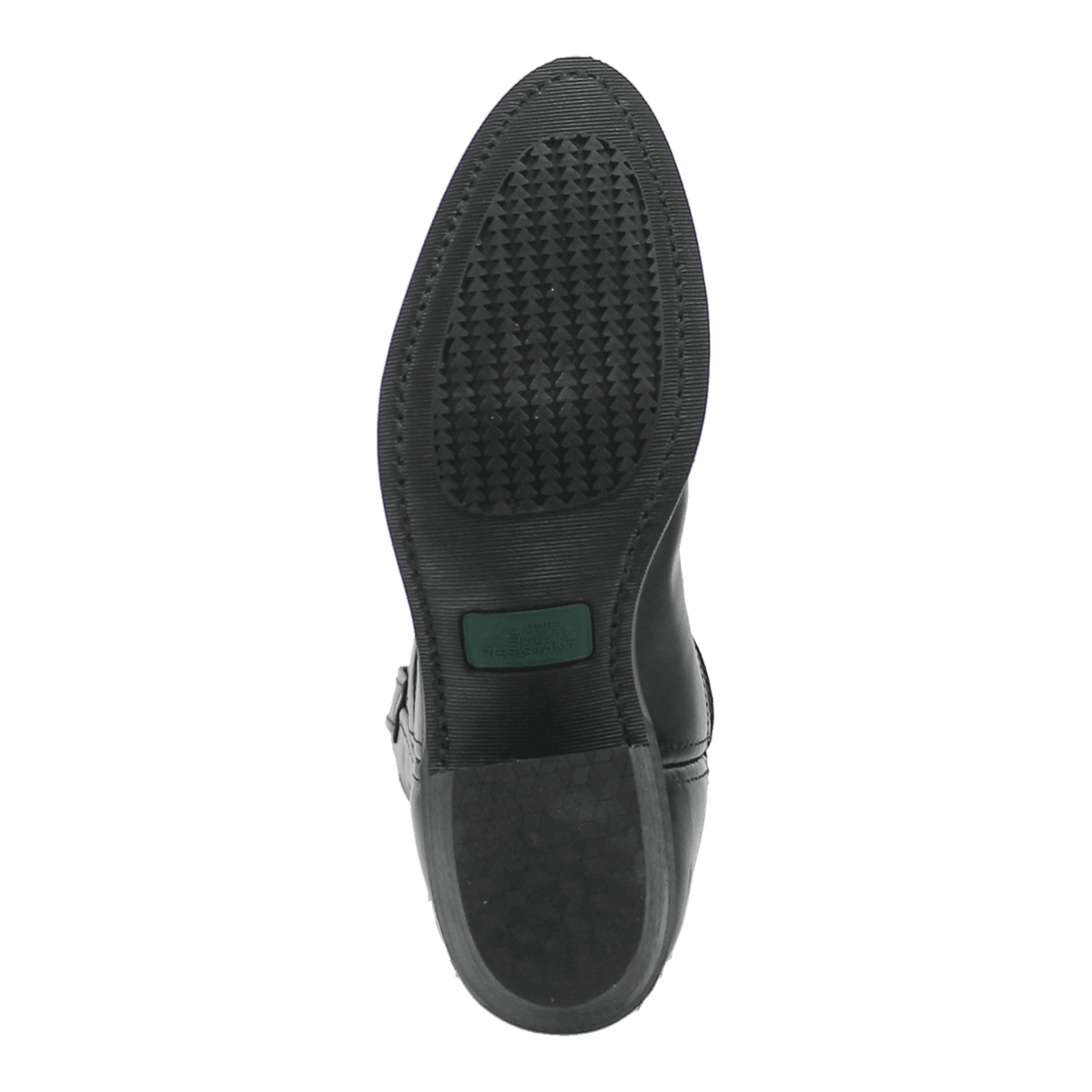 Bottes Noires Pour Hommes En Cuir Bout Rond Rivets Chelsea - Taille M Bottes Noires Pour Hommes En Cuir Bout Rond Rivets Chelsea - Taille M