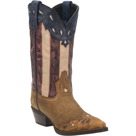 KEYES STARS AND STRIPES LEATHER BOOT
