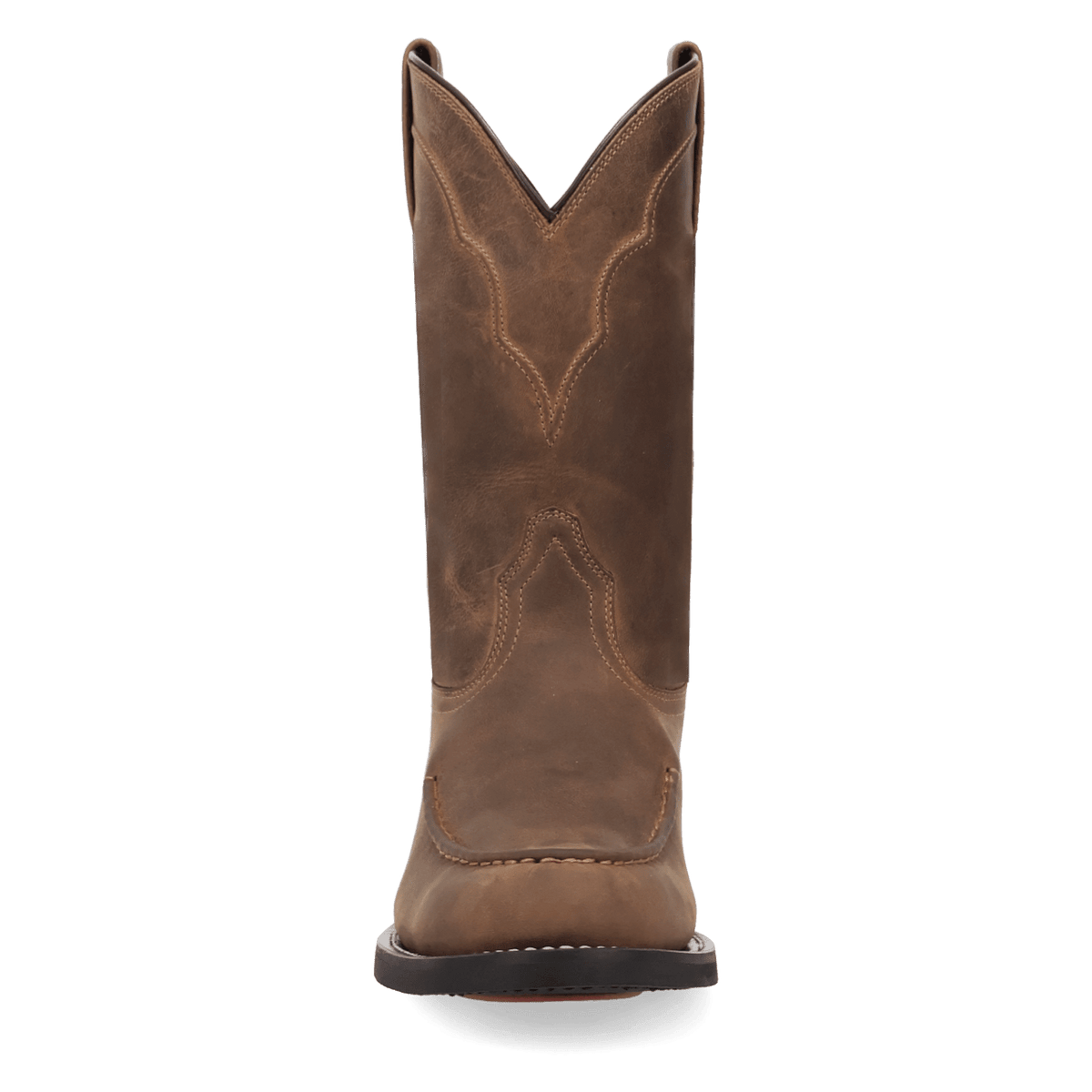 texoma leather boot front angle