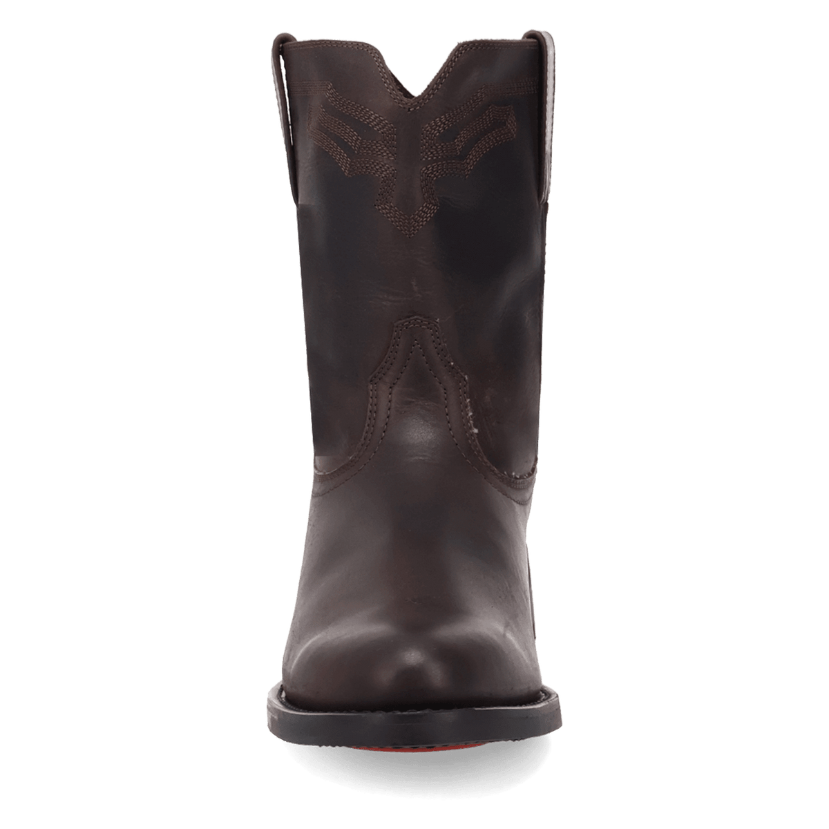 league leather boot front angle