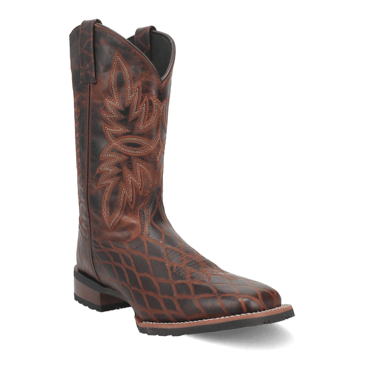 GRID LEATHER BOOT Image