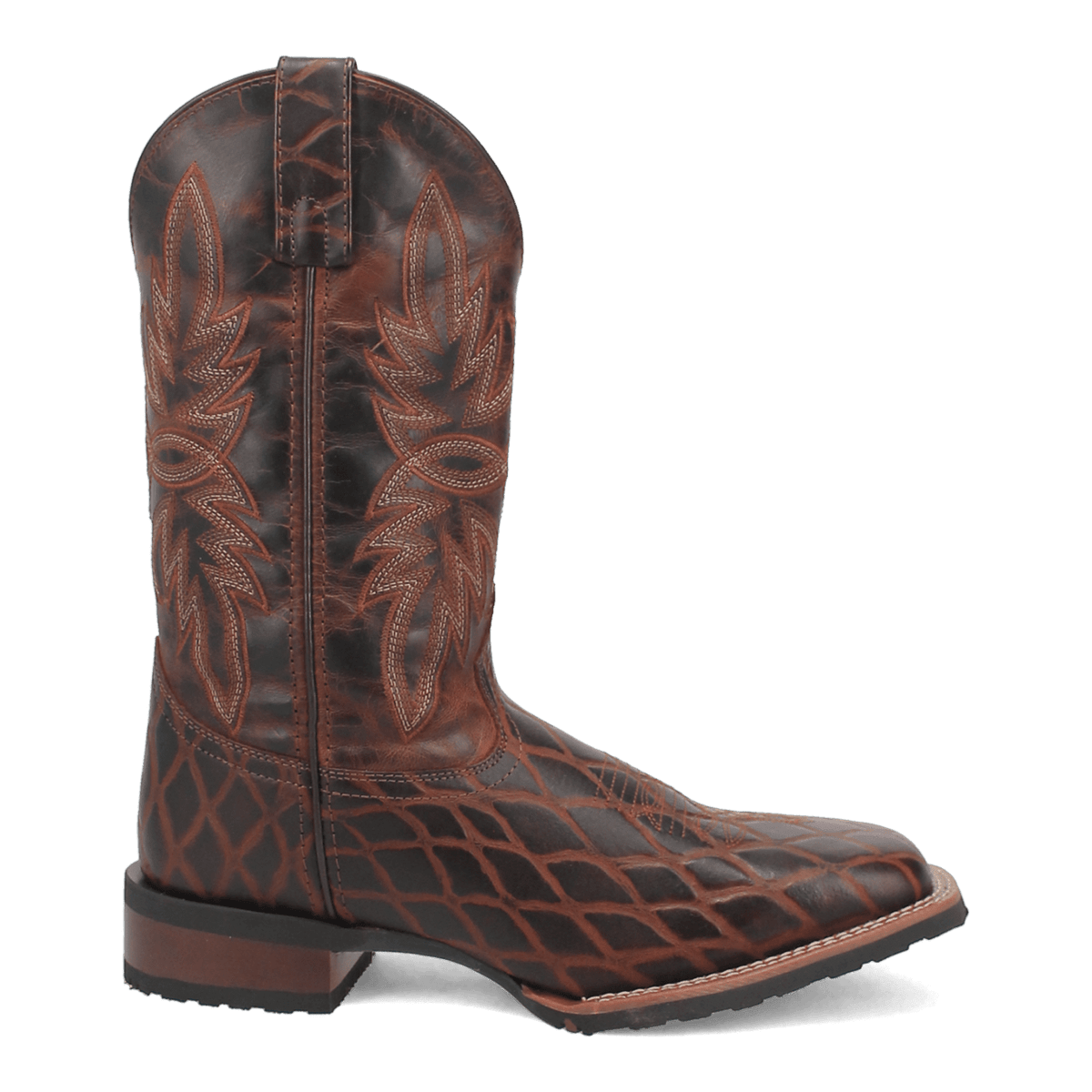 GRID LEATHER BOOT Image